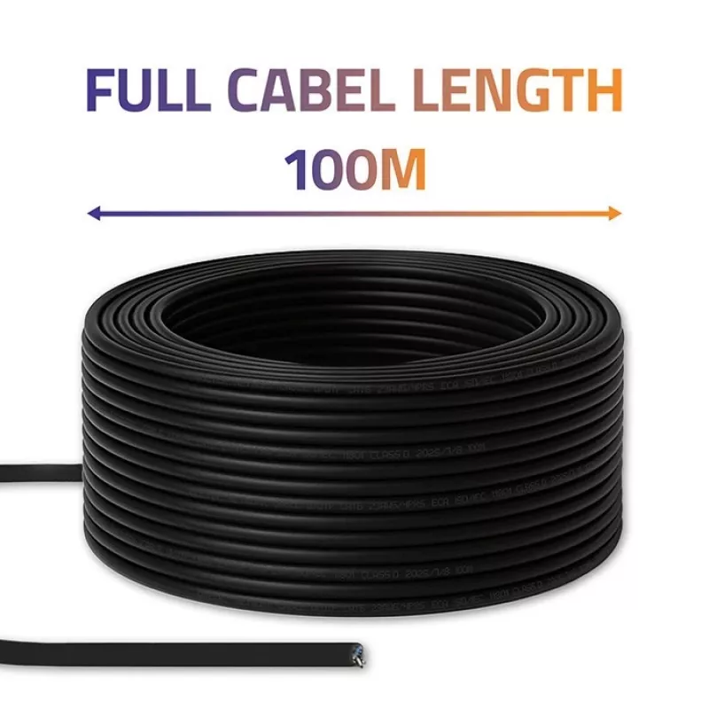 UTP-patchkabel QOLTEC CAT6 100 m zwart