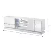 Cama TV-kast QIU 200 MDF wit glanzend/wit glanzend