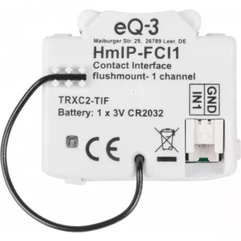 Homematic IP 153489A0 smart-home-zender, op batterijen, wandmontage, RF Wireless