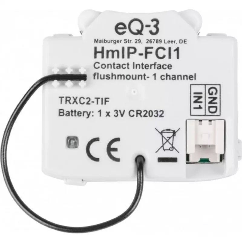 Homematic IP 153489A0 smart-home-zender, op batterijen, wandmontage, RF Wireless