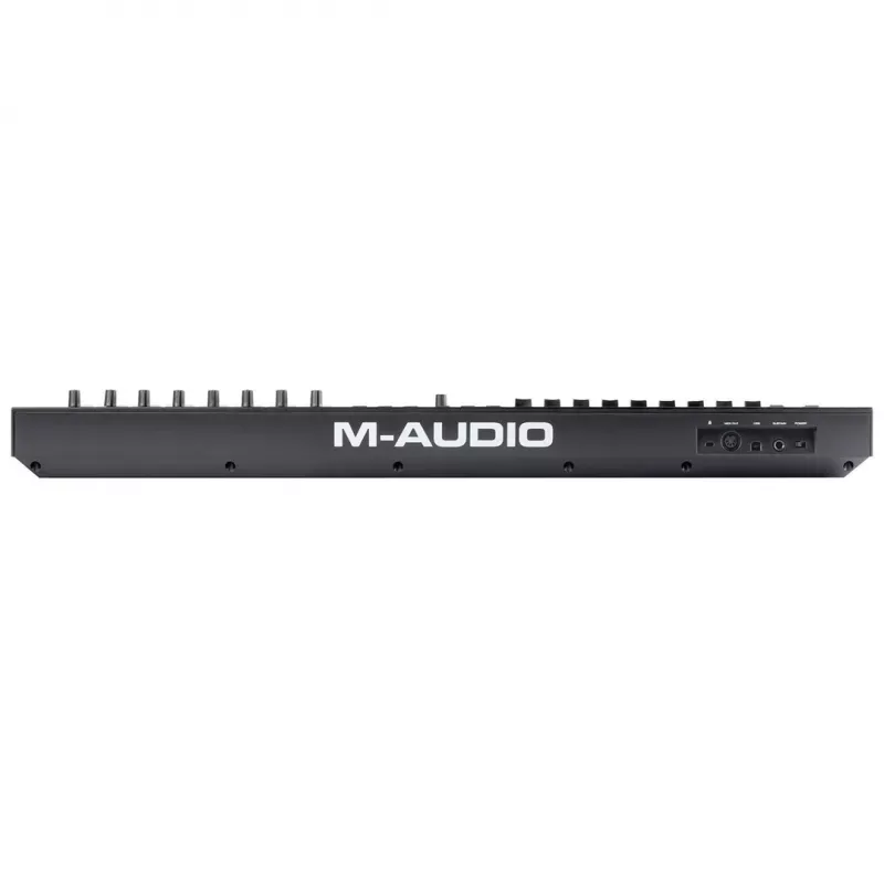 M-Audio Oxygen Pro 49 MIDI-toetsenbordcontroller — 49 toetsen, 16 pads, 9 faders, OLED-display, USB, MIDI-out