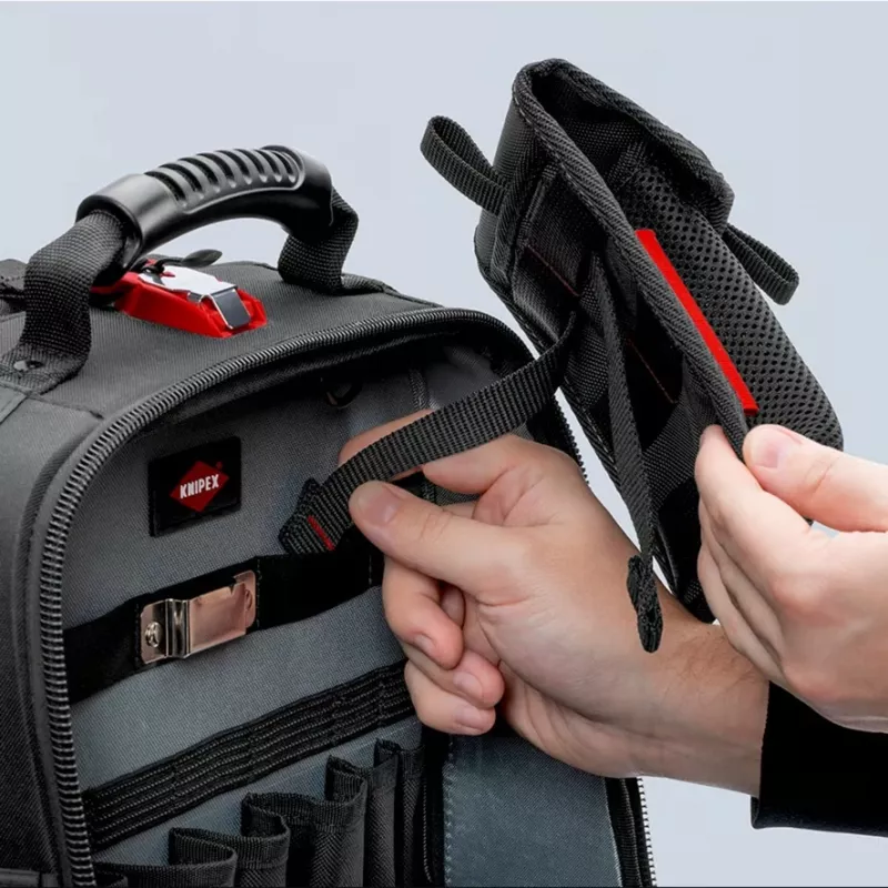 Gereedschapstas Knipex Modular Bag 00 19 50 LE zwart/rood, leeg, modulaire opberging voor gereedschap