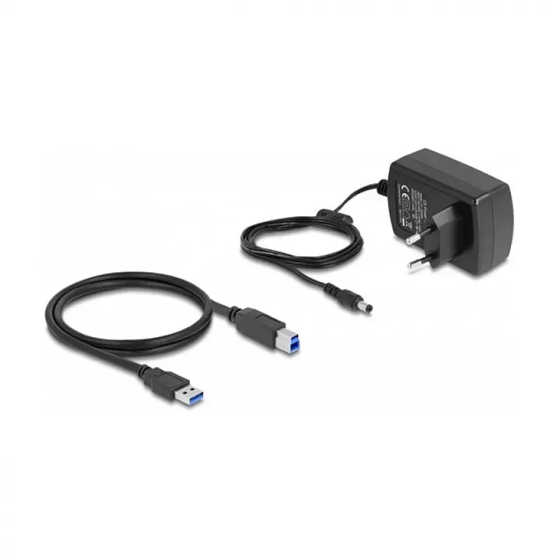 DeLOCK USB dual-dockingstation voor 2 x SATA HDD SSD kloonfunctie kaartlezer