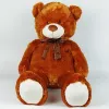 Knuffel teddybeer met strik 70 cm bruin