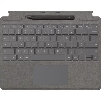 Microsoft Surface Pro toetsenbord - toetsenbord - met trackpad, versnellingsmeter, Surface Slim Pen 2 opberg- en oplaadhouder - QWERTZ - Duits/Oostenrijk