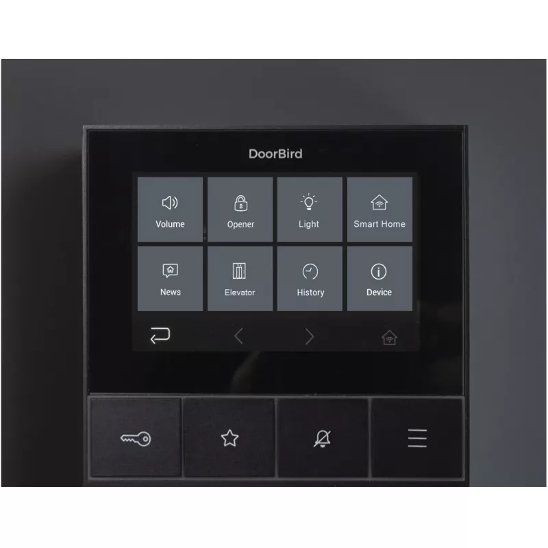 IP-videodeurintercom DoorBird A1101 zwart Edition — deurstation voor IP-videotoegangscontrole (model A1101)