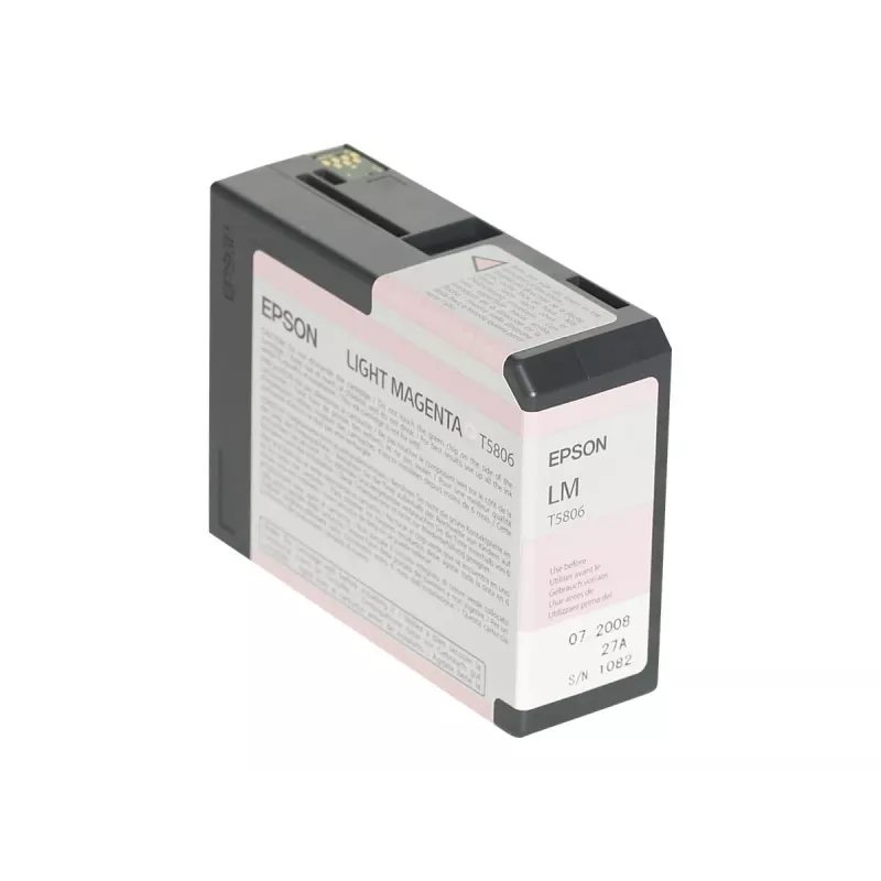 Epson singlepack lichtmagenta T580600, lichtmagenta, pigmentinkt, 80 ml, 1 stuk