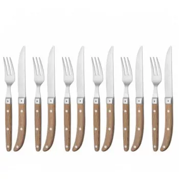 WMF 1280636046 Bestekset 12 stuks Bruin, Metallic