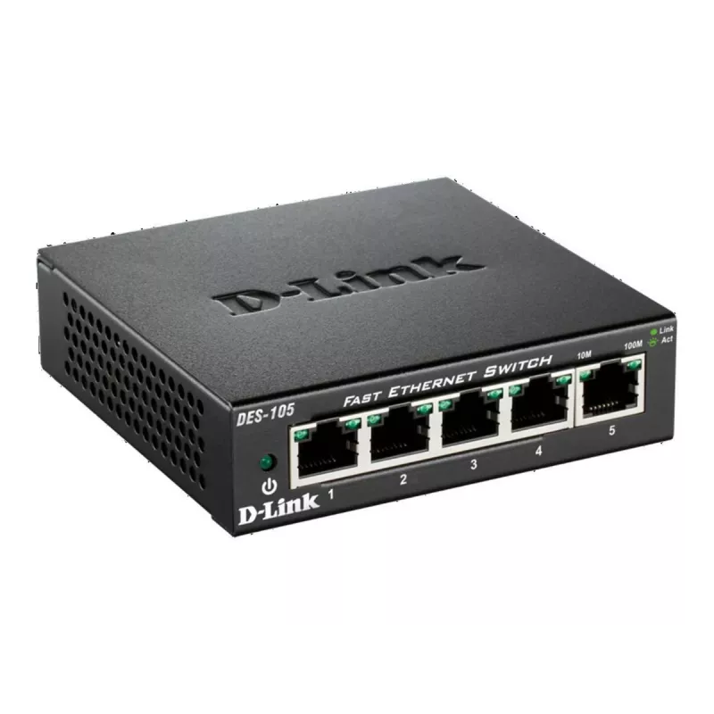 D-Link DES-105 unmanaged L2 zwart