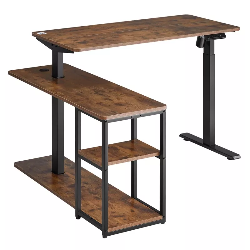 Elektrisch in hoogte verstelbaar bureau ergo office 380623 — max. hoogte 121 cm, max. belasting 70 kg