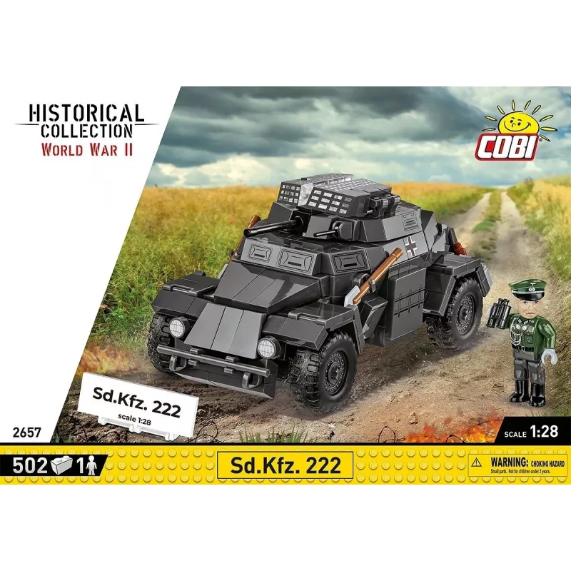 Cobi Blocks Sd.Kfz 222 modelbouwpakket COBI-2657 — 502 bouwstenen