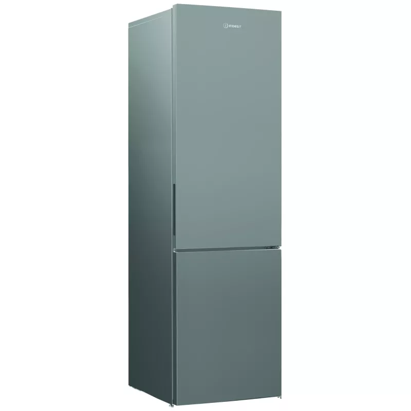 INDESIT INKS 1401 S4E | energie-efficiëntieklasse E | vrijstaand | koel-vriescombinatie | hoogte 202,5 cm | koelgedeelte nuttige inhoud 266 l | vriesgedeelte nuttige inhoud 120 l | 38 dB | zilver