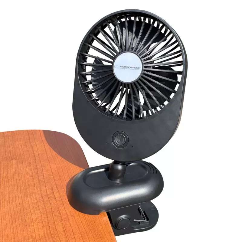 Ventilator Esperanza EHF103K, compacte USB-ventilator, ZWART