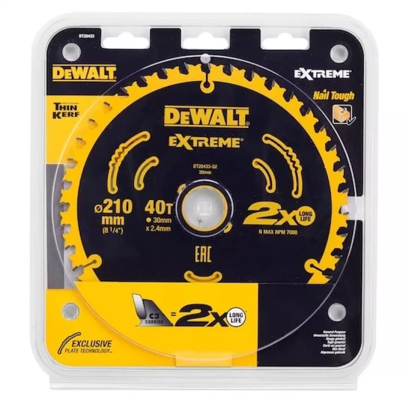 Cirkelzaagblad DeWALT DT20433-QZ 1 stuk