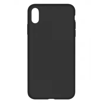 Siliconen beschermhoes Devia voor iPhone XS Max (6,5 inch, zwart)