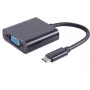 Videokabel-adapter USB Type-C VGA D-Sub zwart S/CONN 14-05006