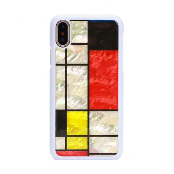 iKins Mondrian hoesje voor iPhone XS/X, wit, K1624H