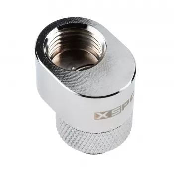 Compressie-draaiversatzfitting XSPC G1/4 7 mm offset, chroom