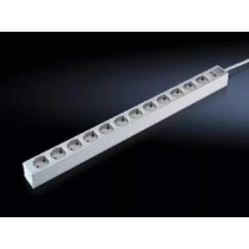 Verlengsnoer Rittal 7240.310 2m 12 stopcontacten binnen grijs