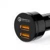 CC-T8 ultrasnelle auto-oplader 2x USB 3.0 6A 36W + micro-USB-kabel 1m