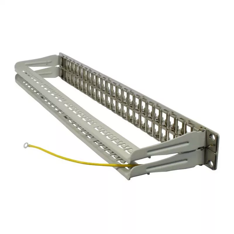 Synergy 21 S216339 19" Keystone patchpaneel voor 48 modules, 1U, lichtgrijs