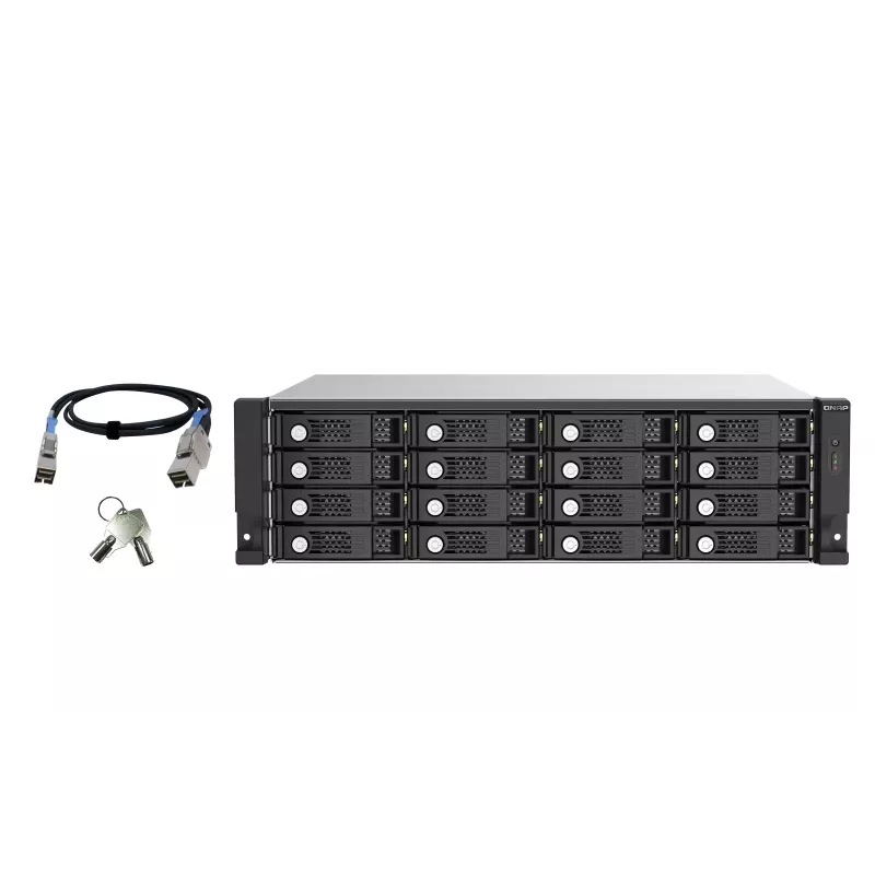 QNAP TL-R1620Sep-RP HDD-behuizing zwart, grijs 2,5/3,5 inch