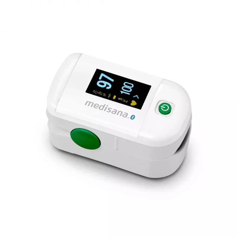 Medisana PM 100 Connect pulsoximeter, grijs/wit