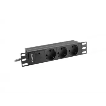 LANBERG POWER STRIP 10 RACK (1U, 16A, 3X SCHUKO)