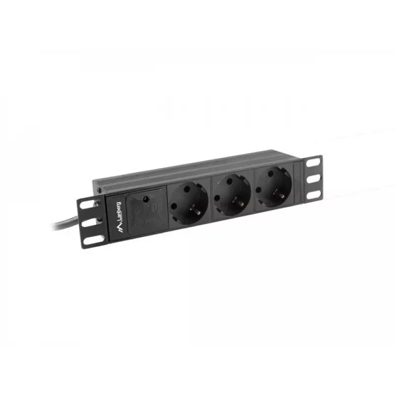 LANBERG POWER STRIP 10 RACK (1U, 16A, 3X SCHUKO)