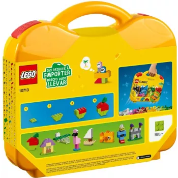 LEGO 10713 Classic Creative koffer opbergbox voor speelgoed met leuke kleurrijke bouwstenen cadeau voor kinderen vanaf 4 jaar jongens & meisjes enkel