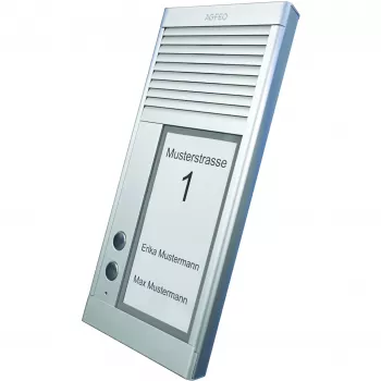 AGFEO DoorSpeak 2, bedraad, IP33, aluminium, aluminium, muur, 115 mm