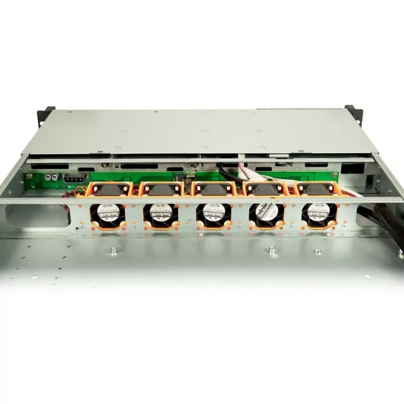 Inter-Tech IPC 1U-1404 rack zwart, roestvrijstaal