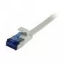 Synergy 21 Patchkabel RJ45, CAT6A 500MHz, 1,0 m, grijs, U/FTP, plat, TPE (Superflex), AWG32, Synergy 21 - kabeltype U/FTP - draadparen folieafgeschermd