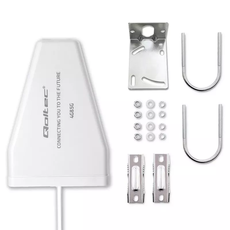 Externe 4G/5G LTE-antenne QOLTEC 9 dBi, N-bus, 3 m kabel