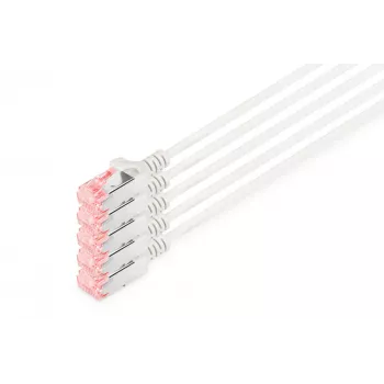 Netwerkkabel Digitus CAT 6 U/FTP slank patchkabel RJ-45 Cat6 10 m grijs