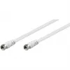 Wentronic Goobay SAT-verbindingskabel, wit, 1,5 m - F-stekker F-stekker (11721)