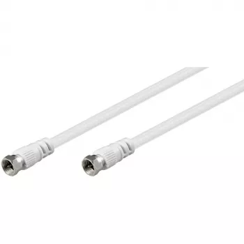 Wentronic Goobay SAT-verbindingskabel, wit, 1,5 m - F-stekker F-stekker (11721)