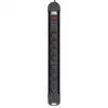 Power extension MACLEAN MCE11 — 8 AC stopcontacten, 1.5 m kabel, indoor, zwart, met aan/uit-schakelaar