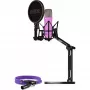 NT1 Signature + XLR-kabel + desktop-studioarm, microfoon lila, bundel