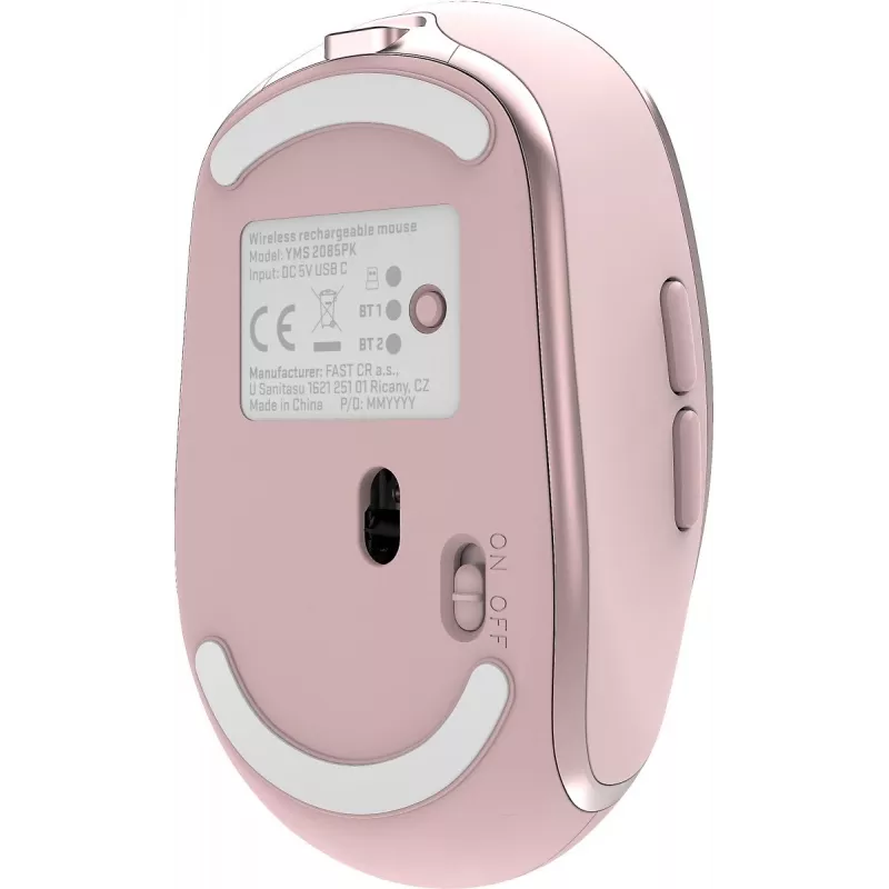 Draadloze muis YENKEE YMS 2085PK NOBLE Dual WiFi Bluetooth