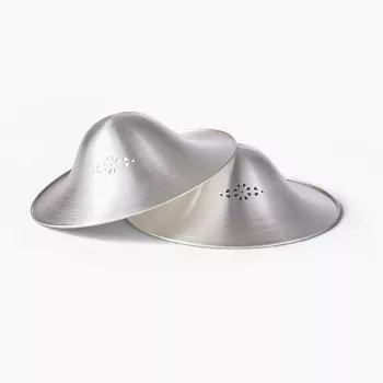 Momcozy 999 zilveren tepelhoedje 55MM 2 stuks L