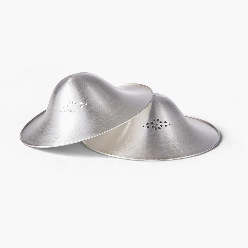 Momcozy 999 zilveren tepelhoedje 55MM 2 stuks L