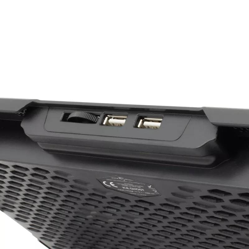 Laptop-koelpad White Shark GCP-20 Ice Ghost — licht, duurzaam, model ICE-GHOST