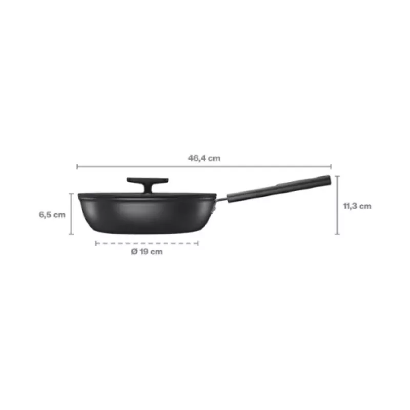 Fiskars Hard Face 1075528 antiaanbakkoekenpan 24 cm 2,2L