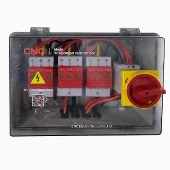 PV-combinerbox HiSmart NV822300 DC 3 ingangen - 3 uitgangen IP66-aansluitkast voor zonnepanelen