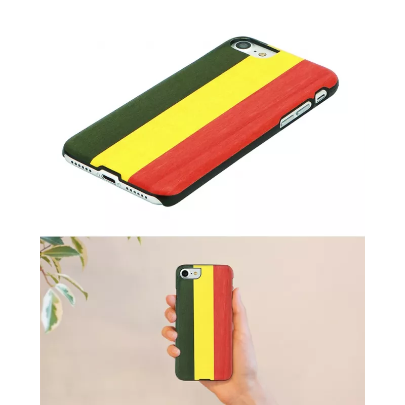 Smartphonehoesje man and wood voor iPhone XR — Reggae zwart