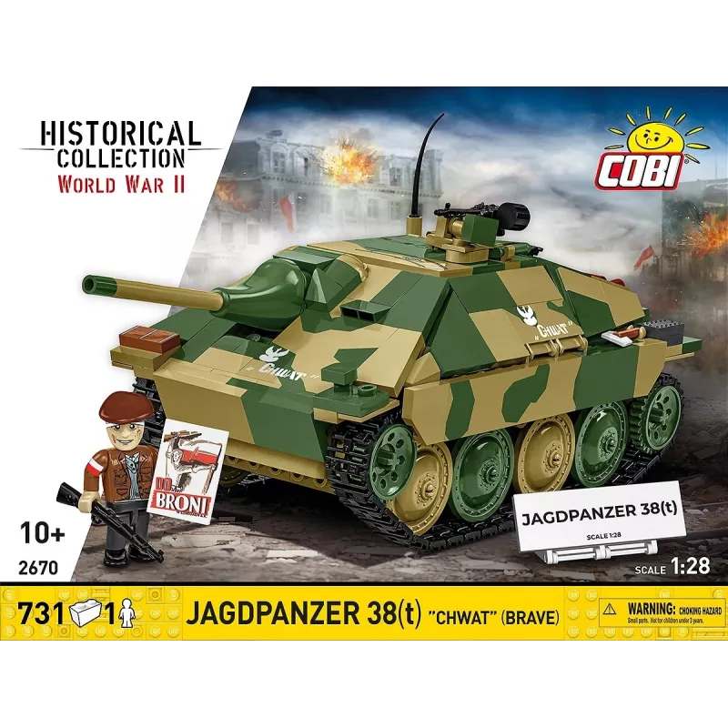 Cobi Blocks Jagdpanzer 38t Brave constructieset, 731 onderdelen
