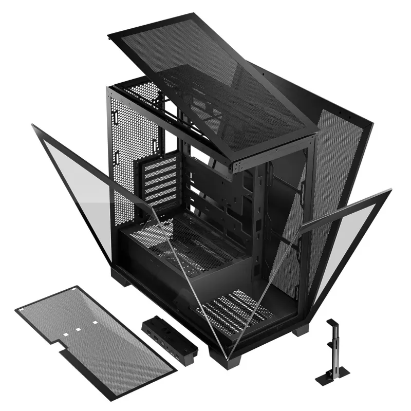 MODECOM Volcano SPACE MIDI USB 3.0 X 2 CYPE-C zwart