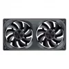 120mmx2 ARGB PWM behuizingsventilator, Jonsbo ZA-240 Infinity Mirror 240mm zwart