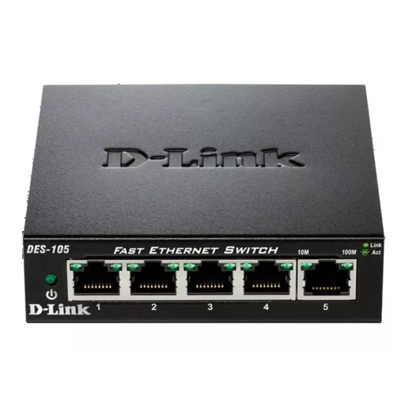 D-Link DES-105 unmanaged L2 zwart